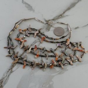 Vintage Southwestern bird fetish necklace
